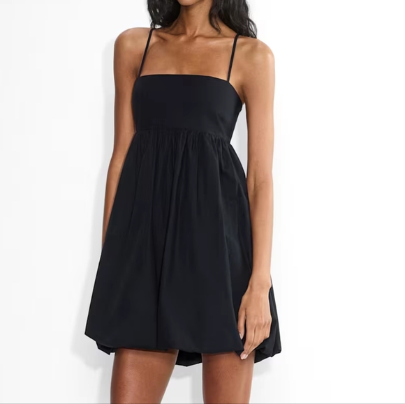 Aritzia Sunday Best Elio Babydoll Mini Dress Navy Size Small NWOT - Picture 1 of 9